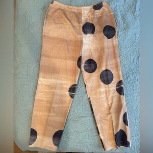 Max Mara Women’s Polka Dot Cropped Trousers Size 14